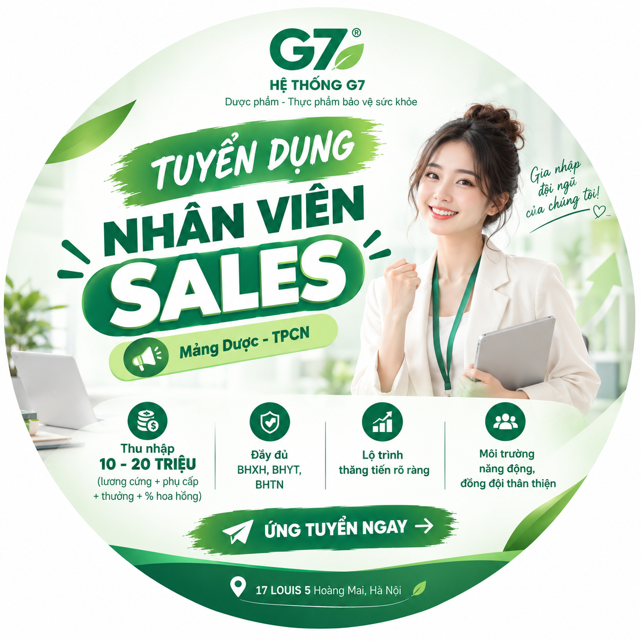 TUYỂN DỤNG NHÂN VIÊN SALES