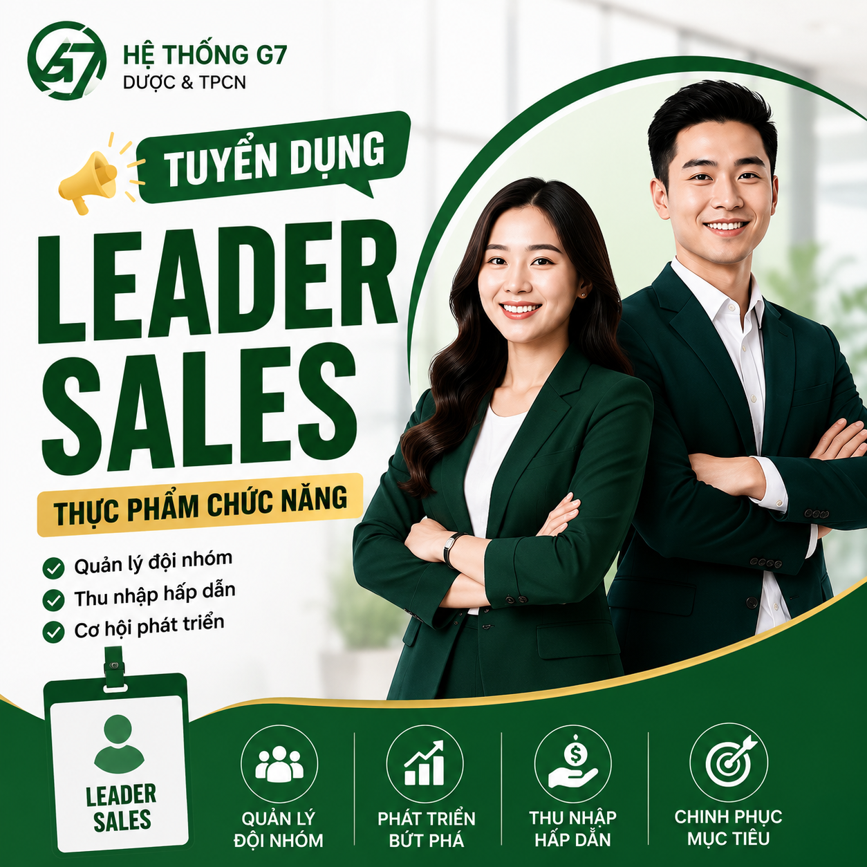 TUYỂN DỤNG LEADER SALES